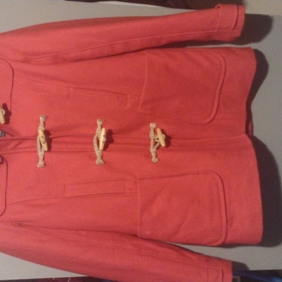 American eagle outfitters size medium red winter pea coat - Picture 2 of 10